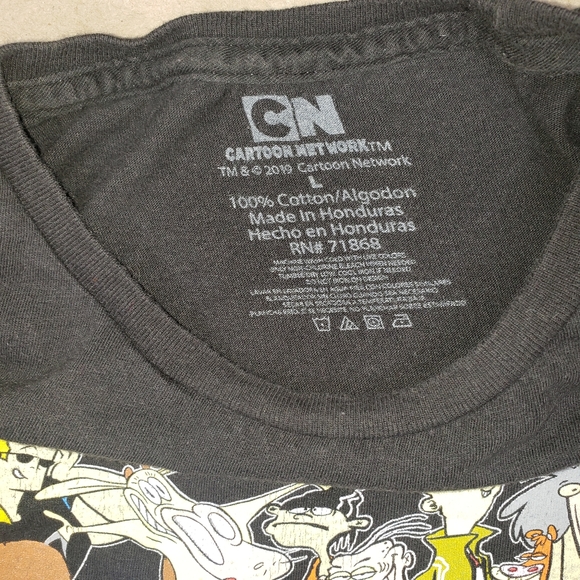 CARTOON NETWORK BLACK T SHIRT SIZE LARGE - Picture 4 of 6